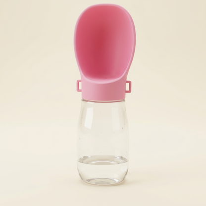 Pink travel bottle premium product photo